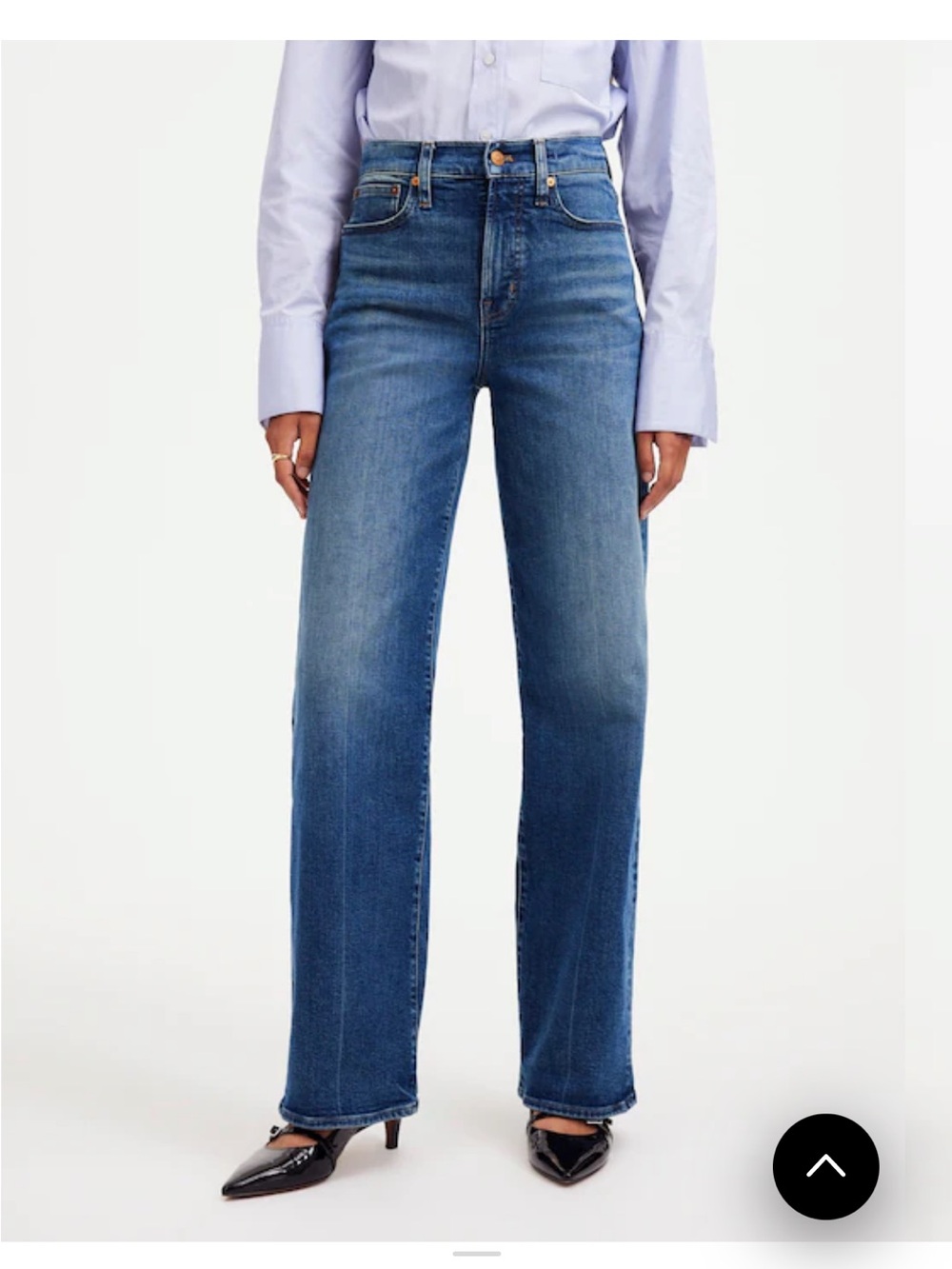 Madewell Perfect vintage wide leg jeans lavaca wash